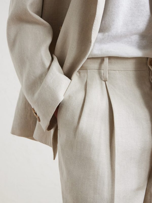 Straight-Leg Linen and Silk-Blend Trousers - CU Straight-Leg Linen and Silk-Blend Trousers - CU