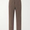 Gaba Bucleback Straight-Leg Cotton and Linen-Blend Trousers Gaba Bucleback Straight-Leg Cotton and Linen-Blend Trousers
