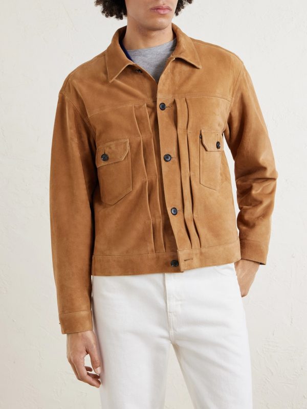 T-2 Pleated Suede Jacket - FR
