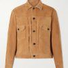 T-2 Pleated Suede Jacket
