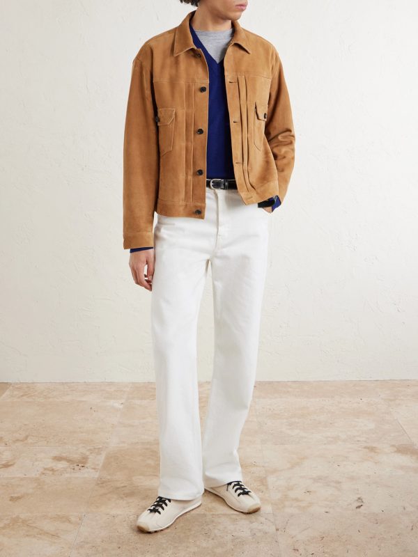 T-2 Pleated Suede Jacket - OU