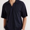 Skipper Oversized Merino Wool Polo Shirt - FR Skipper Oversized Merino Wool Polo Shirt - FR