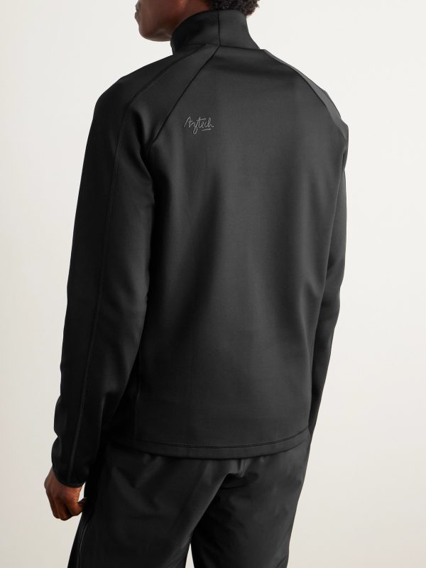 Ajax Slim-Fit Stretch-Jersey Zip-Up Ski Base Layer - BK