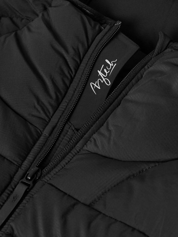 Slim-Fit Stretch-Jersey Trimmed Quilted Shell Down Jacket - CU