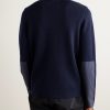 Matterhorn Shell-Trimmed Wool Half-Zip Ski Mid-Layer - BK