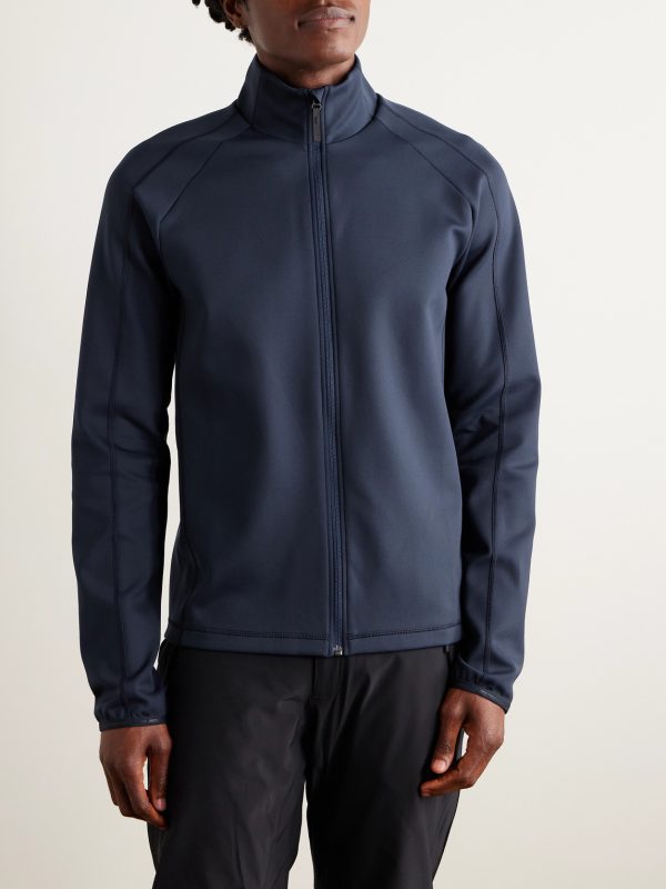 Ajax Slim-Fit Stretch-Jersey Zip-Up Ski Mid-Layer - FR