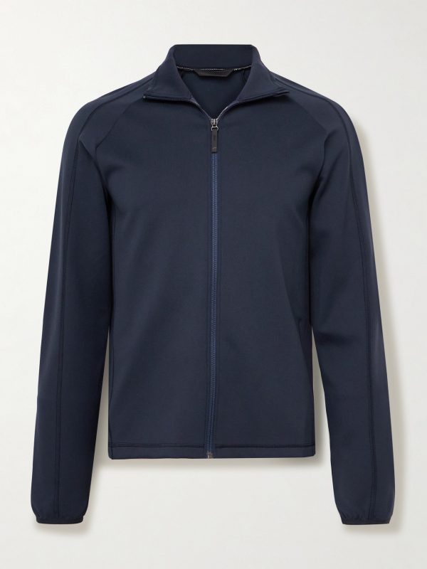 Ajax Slim-Fit Stretch-Jersey Zip-Up Ski Mid-Layer