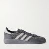Handball Spezial Nubuck-Trimmed Harris Tweed Sneakers Handball Spezial Nubuck-Trimmed Harris Tweed Sneakers
