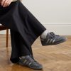Handball Spezial Nubuck-Trimmed Harris Tweed Sneakers - OU Handball Spezial Nubuck-Trimmed Harris Tweed Sneakers - OU