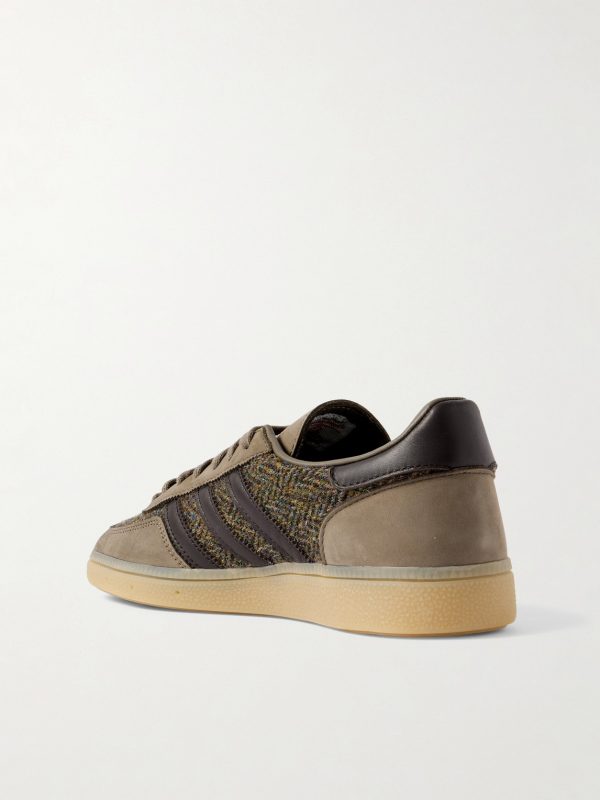 Handball Spezial Suede and Leather-Trimmed Tweed Sneakers - BK Handball Spezial Suede and Leather-Trimmed Tweed Sneakers - BK