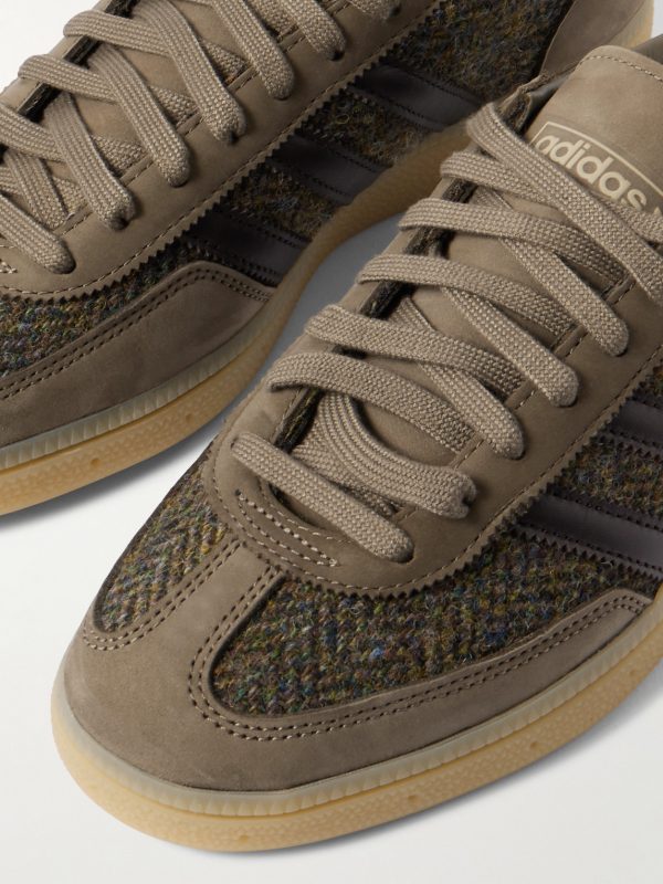 Handball Spezial Suede and Leather-Trimmed Tweed Sneakers - CU Handball Spezial Suede and Leather-Trimmed Tweed Sneakers - CU