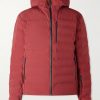 Pyramid Quilted Hooded Ski Jacket