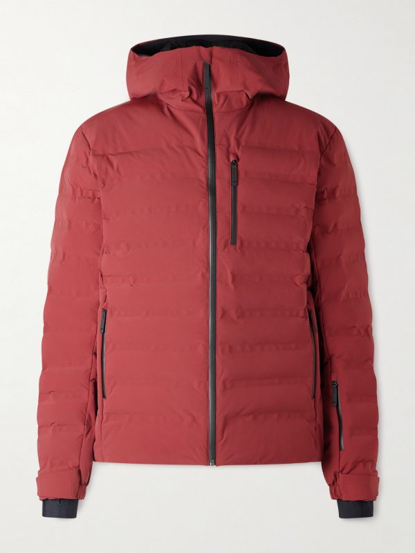 Pyramid Quilted Hooded Ski Jacket