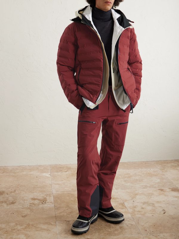 Pyramid Quilted Hooded Ski Jacket - OU