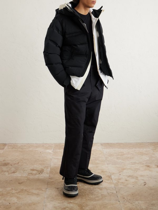 Wool-Blend Trimmed Shell Down Jacket - OU Wool-Blend Trimmed Shell Down Jacket - OU