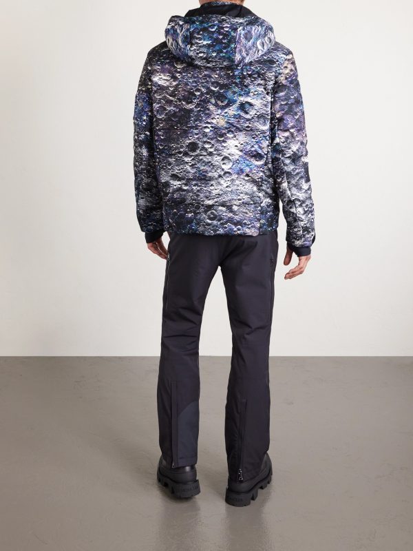 + MDJ Nuke Suit Printed Quilted Hooded Down Ski Jacket - BK