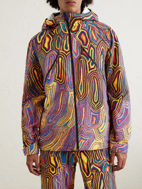 + Matthew Day Jackson Hayden Printed 3L Stretch-Nylon Hooded Ski Jacket - FR + Matthew Day Jackson Hayden Printed 3L Stretch-Nylon Hooded Ski Jacket - FR