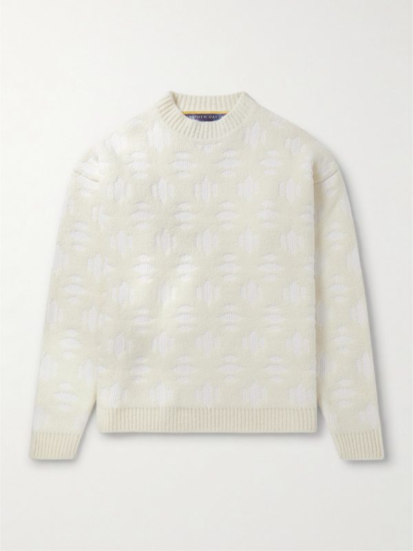+ Matthew Day Jackson Snowflake Virgin Wool-Blend Sweater + Matthew Day Jackson Snowflake Virgin Wool-Blend Sweater