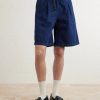 Wide-Leg Pleated Denim Shorts - FR Wide-Leg Pleated Denim Shorts - FR