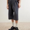 Wide-Leg Pleated Cotton Shorts - FR Wide-Leg Pleated Cotton Shorts - FR