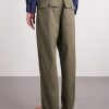 Fatigue Wide-Leg Cotton Trousers - BK Fatigue Wide-Leg Cotton Trousers - BK