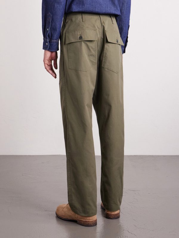 Fatigue Wide-Leg Cotton Trousers - BK Fatigue Wide-Leg Cotton Trousers - BK