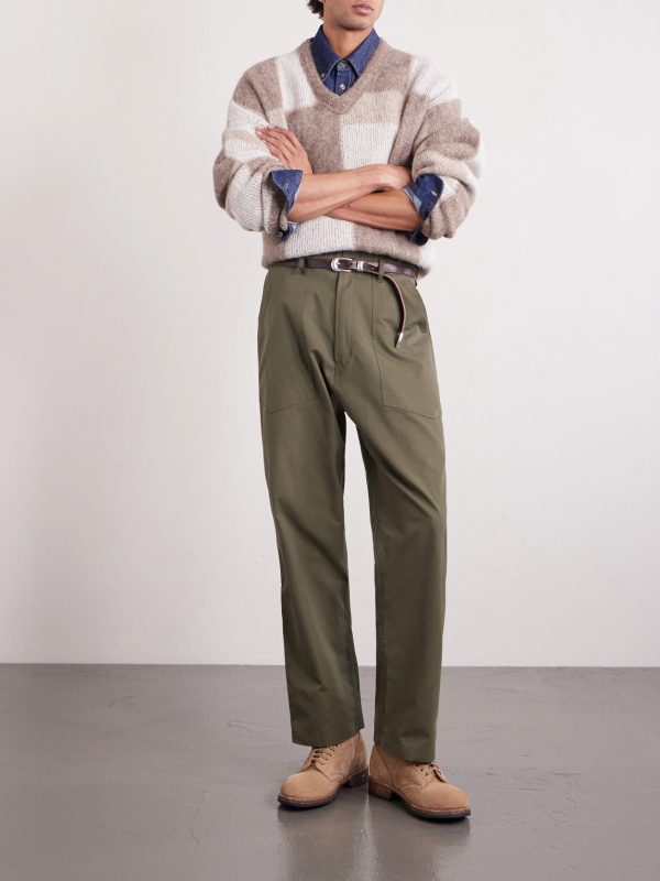Fatigue Wide-Leg Cotton Trousers - OU Fatigue Wide-Leg Cotton Trousers - OU