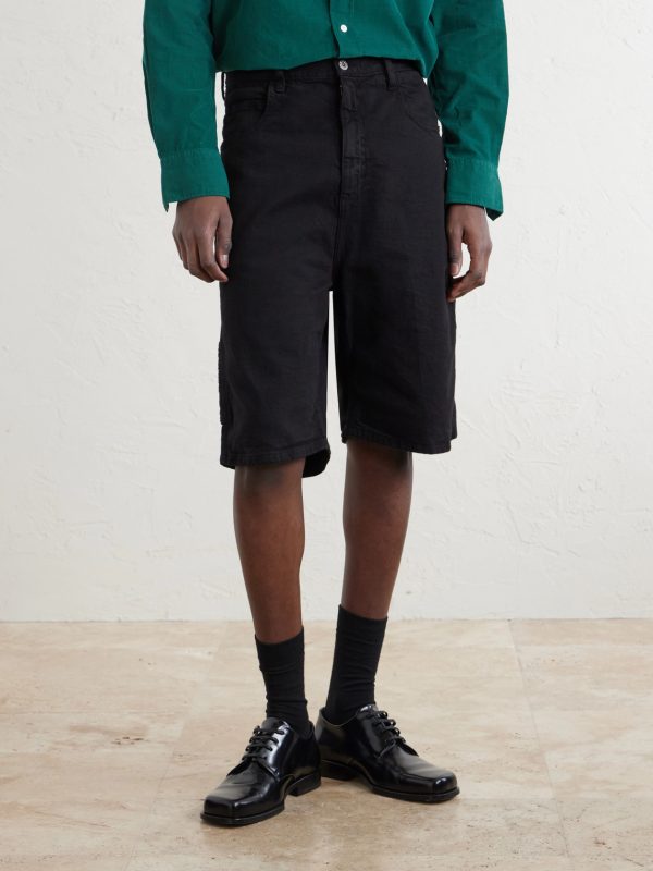 Beach Painter Straight-Leg Denim Shorts - FR