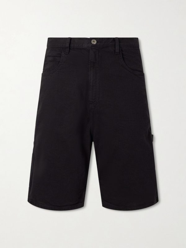 Beach Painter Straight-Leg Denim Shorts