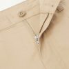 Ekusy Wide-Leg Cropped Pleated Cotton Trousers - E1 Ekusy Wide-Leg Cropped Pleated Cotton Trousers - E1