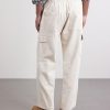 Malibu Wide-Leg Cotton Cargo Trousers - BK Malibu Wide-Leg Cotton Cargo Trousers - BK