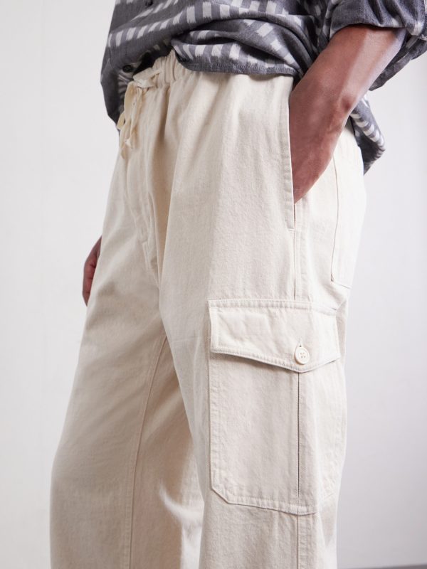 Malibu Wide-Leg Cotton Cargo Trousers - CU Malibu Wide-Leg Cotton Cargo Trousers - CU