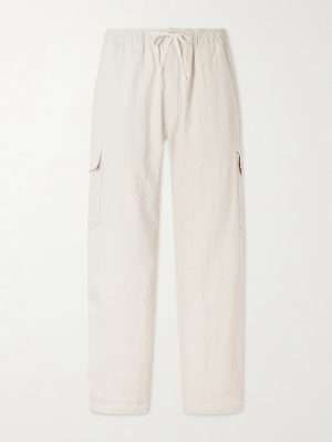 Malibu Wide-Leg Cotton Cargo Trousers