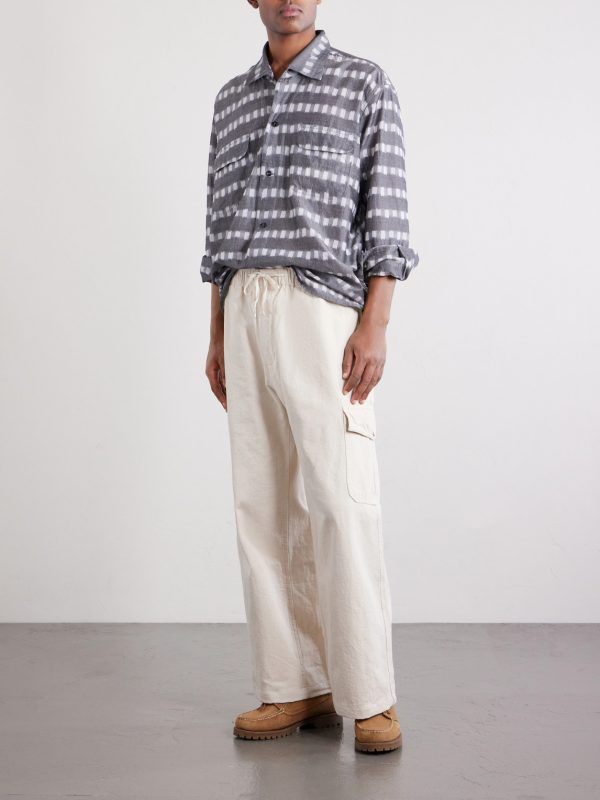 Malibu Wide-Leg Cotton Cargo Trousers - OU Malibu Wide-Leg Cotton Cargo Trousers - OU