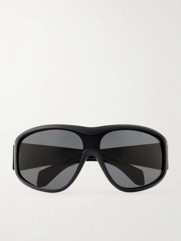 Thyra Oversized Oval-Frame Acetate Sunglasses