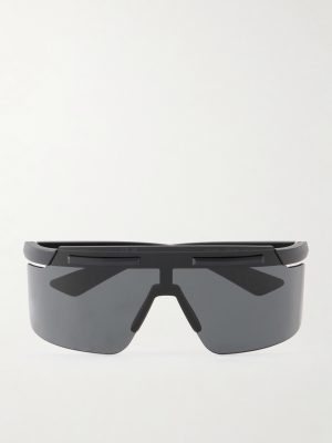 Linea Rossa Rectangular-Frame Acetate Wrap-Around Sunglasses Linea Rossa Rectangular-Frame Acetate Wrap-Around Sunglasses