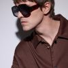 Anagram Havana Geometric Acetate Sunglasses - BK Anagram Havana Geometric Acetate Sunglasses - BK