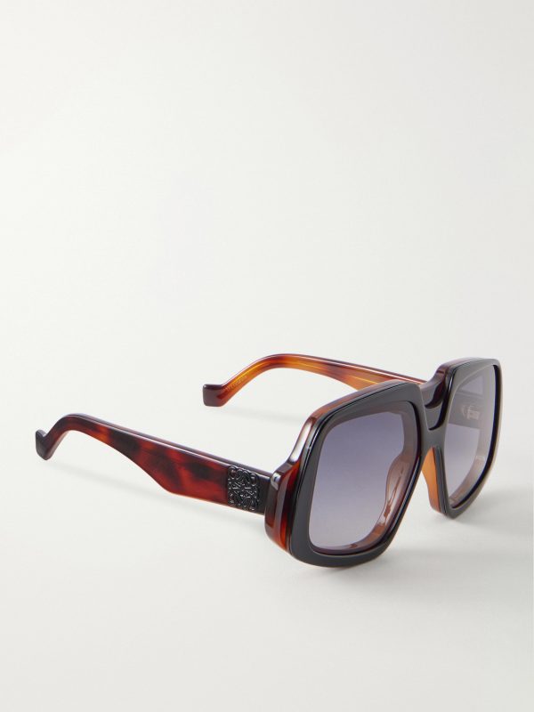 Anagram Havana Geometric Acetate Sunglasses - FR Anagram Havana Geometric Acetate Sunglasses - FR