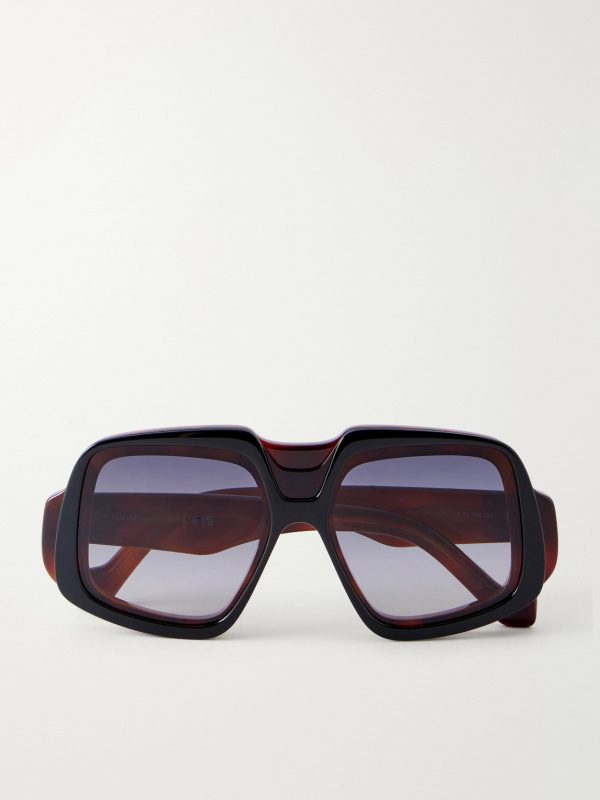 Anagram Havana Geometric Acetate Sunglasses Anagram Havana Geometric Acetate Sunglasses