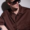 Anagram Havana Geometric Acetate Sunglasses - OU Anagram Havana Geometric Acetate Sunglasses - OU
