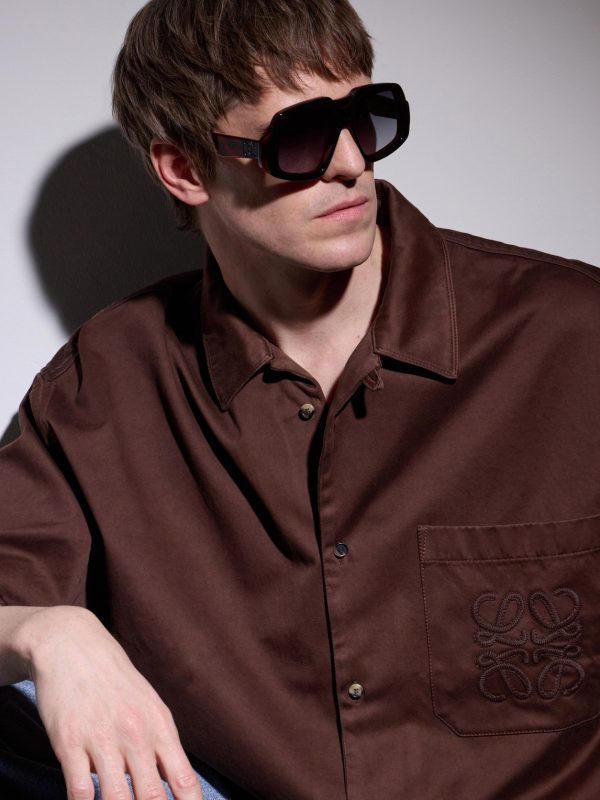 Anagram Havana Geometric Acetate Sunglasses - OU Anagram Havana Geometric Acetate Sunglasses - OU