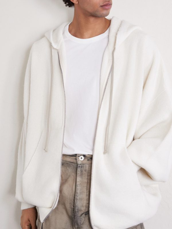 Hun Ribbed-Knit Zip-Up Hoodie - CU Hun Ribbed-Knit Zip-Up Hoodie - CU