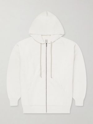 Hun Ribbed-Knit Zip-Up Hoodie