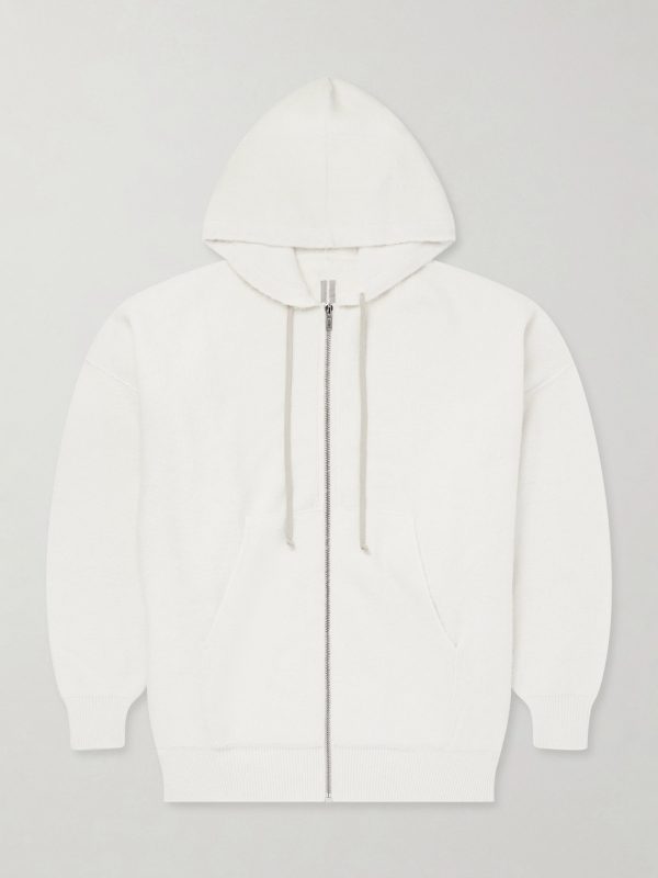 Hun Ribbed-Knit Zip-Up Hoodie Hun Ribbed-Knit Zip-Up Hoodie
