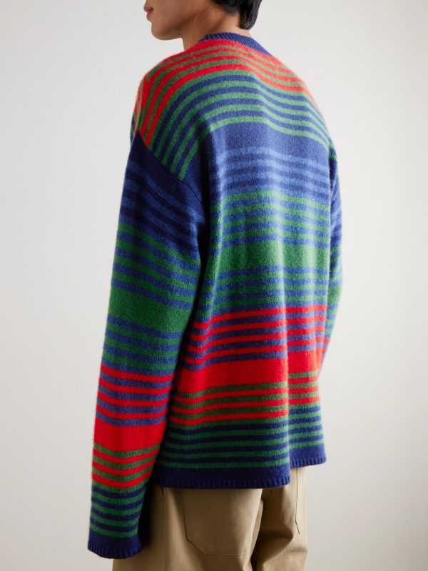 Dume Oversized Striped Cashmere Sweater - BK Dume Oversized Striped Cashmere Sweater - BK