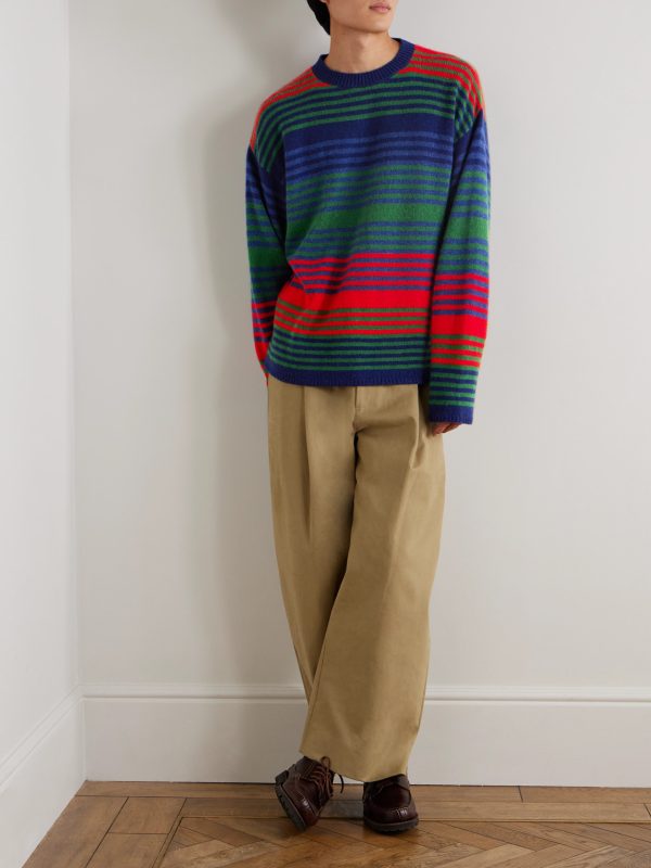 Dume Oversized Striped Cashmere Sweater - OU Dume Oversized Striped Cashmere Sweater - OU