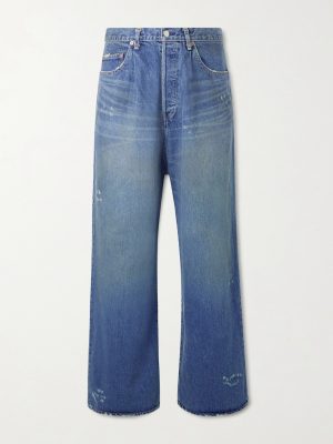 Straight-Leg Distressed Jeans Straight-Leg Distressed Jeans