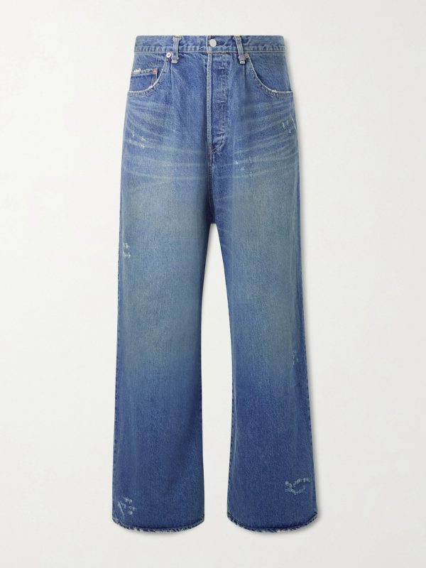 Straight-Leg Distressed Jeans Straight-Leg Distressed Jeans
