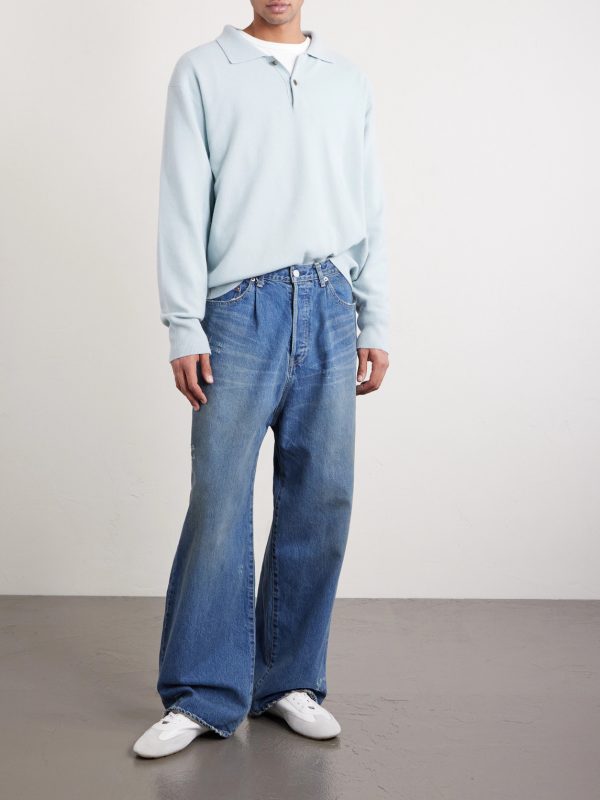 Straight-Leg Distressed Jeans - OU Straight-Leg Distressed Jeans - OU