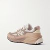 990v6 MiUSA Leather-Trimmed Suede and Mesh Sneakers - BK 990v6 MiUSA Leather-Trimmed Suede and Mesh Sneakers - BK